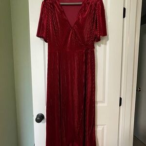 Velvet Wrap Dress